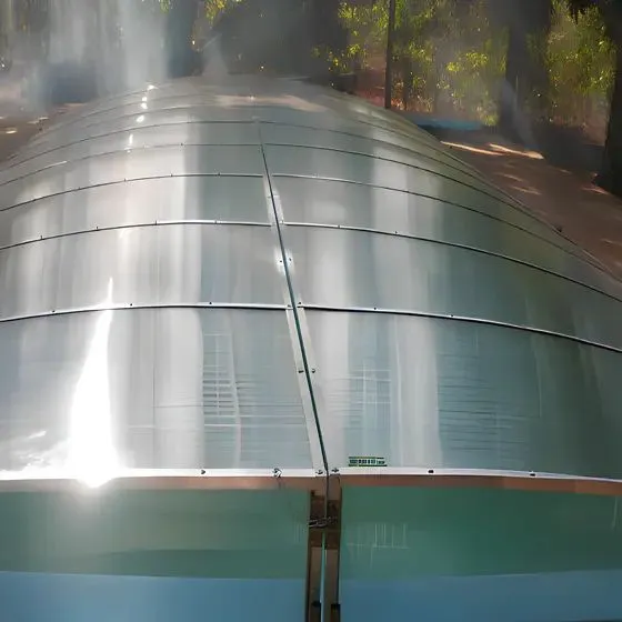 Cobertura Retrátil para Piscina em Americana SP — Cobertura com calha lateral para escoamento