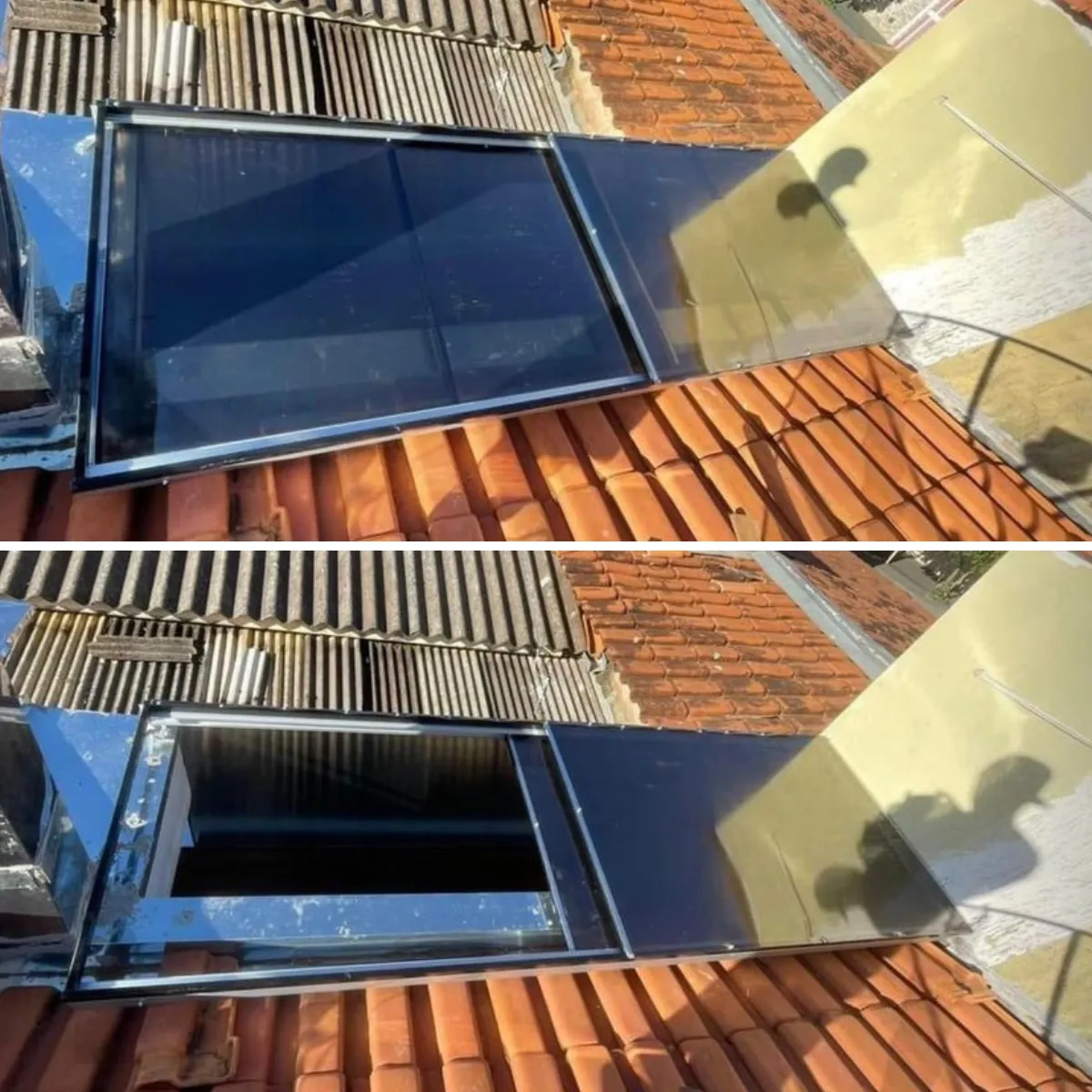 Cobertura Retrátil Policarbonato/Telha/Vidro em Americana SP — Cobertura em área de piscina