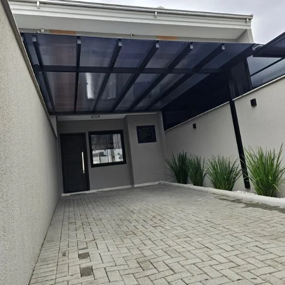 Pergolado Fixo de Ferro em Americana SP — Instalação em estacionamento