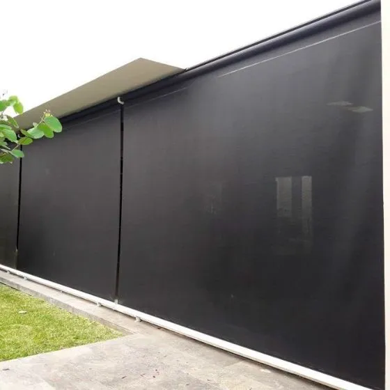 Toldo Cortina Fechamento Vertical em Americana SP — Instalação em estacionamento