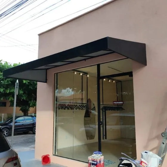 Toldo Fixo de Lona PVC em Americana SP — Instalação em área gourmet com churrasqueira